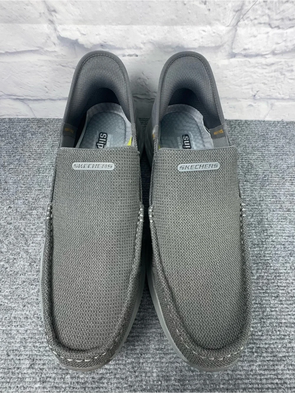 Skechers Slip-Ins Arch Fit Gray Hands Free Casual Shoes Mens 13